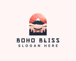 Mount Fuji Japan logo design