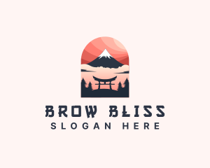 Mount Fuji Japan logo design