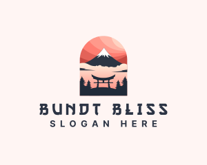 Mount Fuji Japan logo design