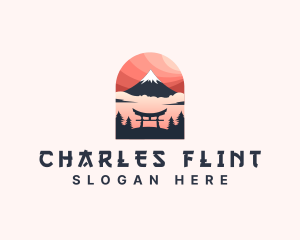 Mount Fuji Japan logo design