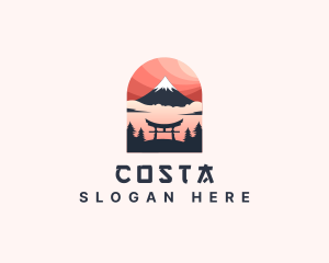 Mount Fuji Japan logo design