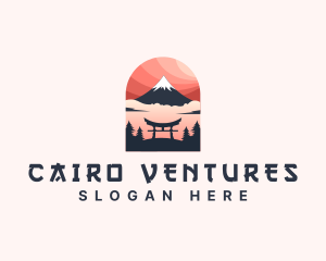 Mount Fuji Japan logo design