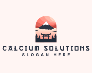 Mount Fuji Japan logo design