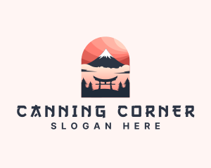 Mount Fuji Japan logo design