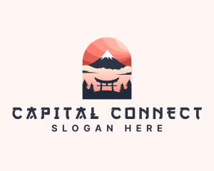 Mount Fuji Japan logo design