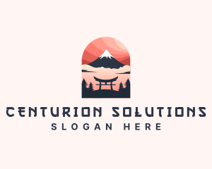 Mount Fuji Japan logo design