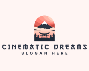 Mount Fuji Japan logo design