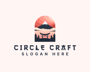 Mount Fuji Japan logo design