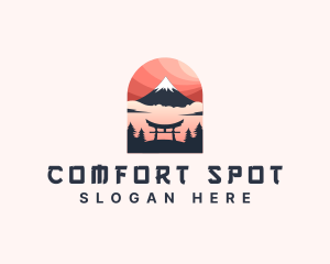 Mount Fuji Japan logo design