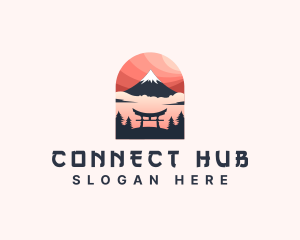 Mount Fuji Japan logo design