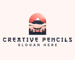 Mount Fuji Japan logo design