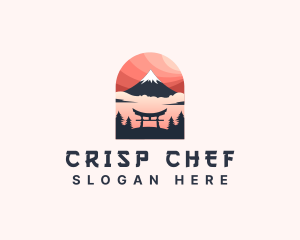 Mount Fuji Japan logo design