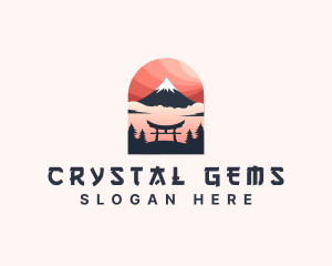 Mount Fuji Japan logo design