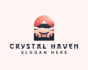 Mount Fuji Japan logo design