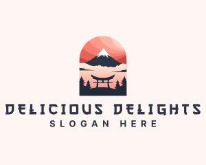 Mount Fuji Japan logo design