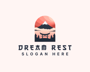 Mount Fuji Japan logo design