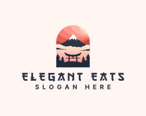 Mount Fuji Japan logo design