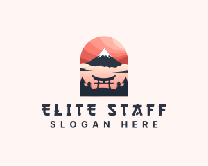 Mount Fuji Japan logo design