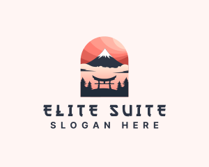 Mount Fuji Japan logo design