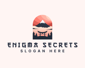 Mount Fuji Japan logo design