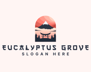 Mount Fuji Japan logo design