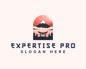 Mount Fuji Japan logo design