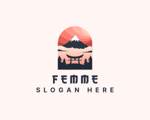 Mount Fuji Japan logo design