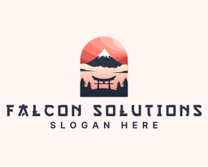 Mount Fuji Japan logo design