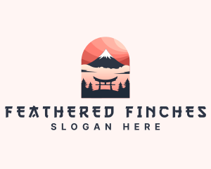 Mount Fuji Japan logo design