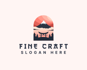 Mount Fuji Japan logo design