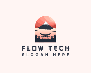 Mount Fuji Japan logo design