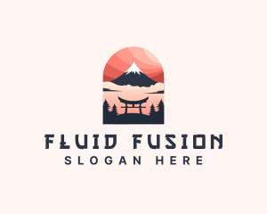 Mount Fuji Japan logo design