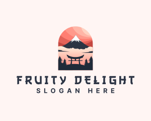 Mount Fuji Japan logo design