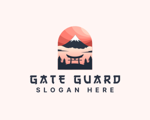 Gate - Mount Fuji Japan logo design
