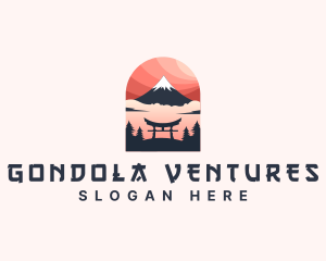 Mount Fuji Japan logo design