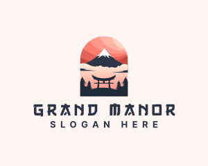 Mount Fuji Japan logo design