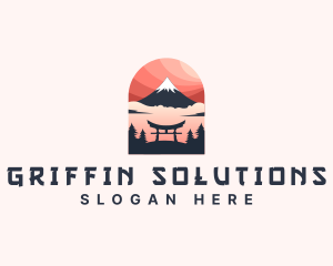 Mount Fuji Japan logo design