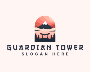 Mount Fuji Japan logo design