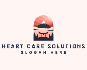 Mount Fuji Japan logo design