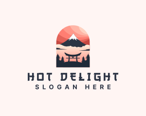 Mount Fuji Japan logo design