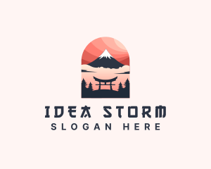 Mount Fuji Japan logo design