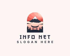 Mount Fuji Japan logo design