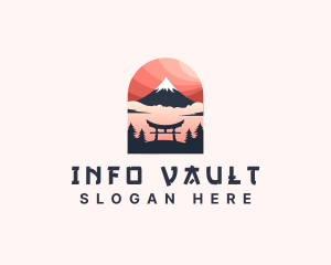 Mount Fuji Japan logo design