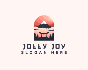 Mount Fuji Japan logo design