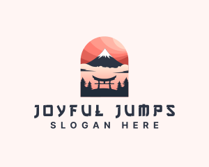 Mount Fuji Japan logo design