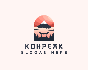 Mount Fuji Japan logo design