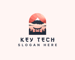 Mount Fuji Japan logo design