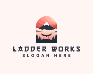 Mount Fuji Japan logo design