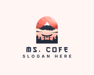 Mount Fuji Japan logo design