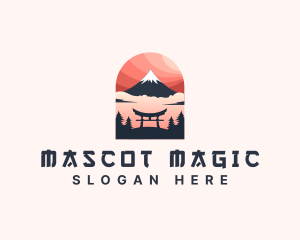 Mount Fuji Japan logo design